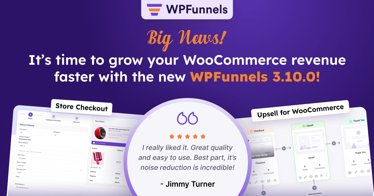 Grow WooCommerce Revenue With The New WPFunnels 3.10.0!