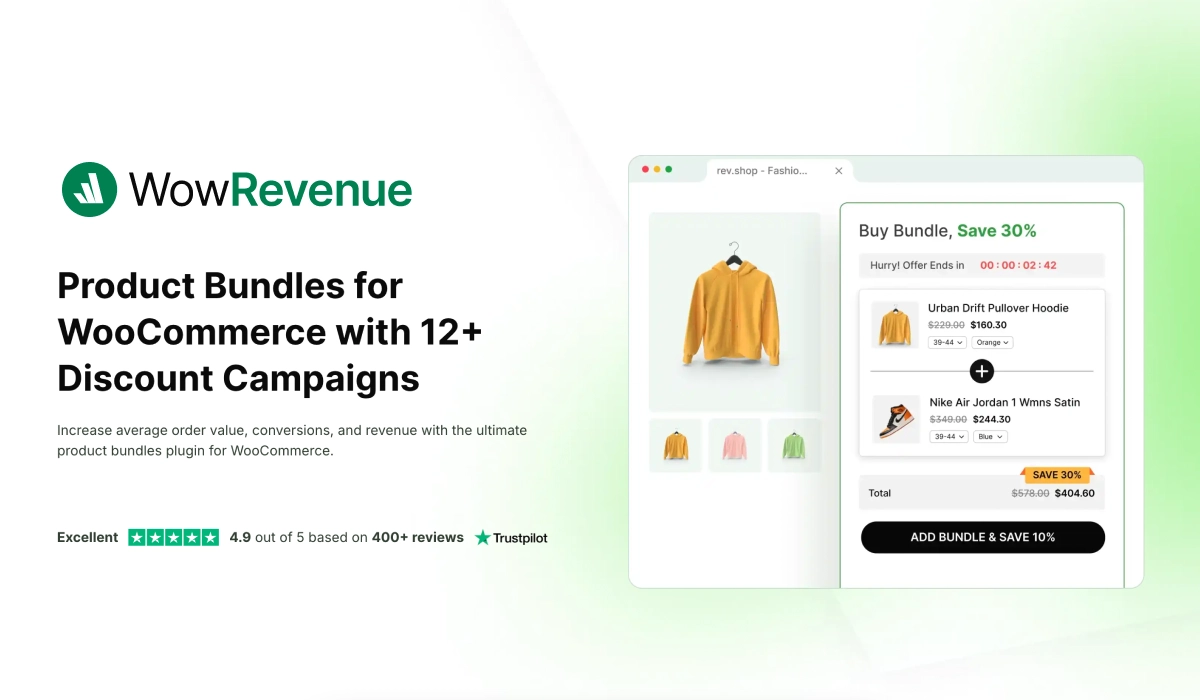 WowRevenue — Free-First Upsell Plugin with Visual Customization