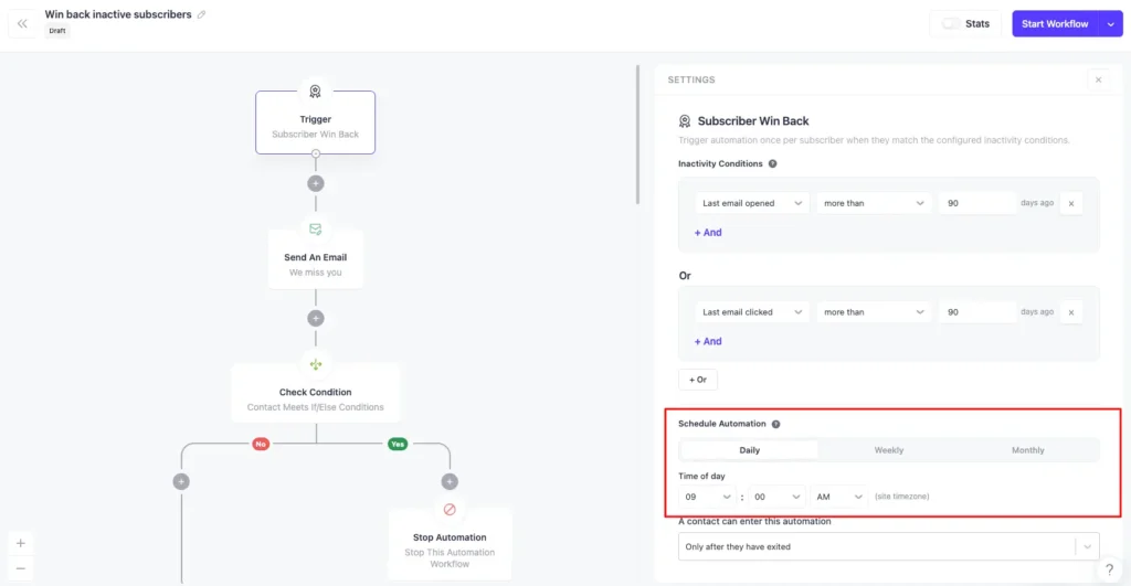 schedule automation