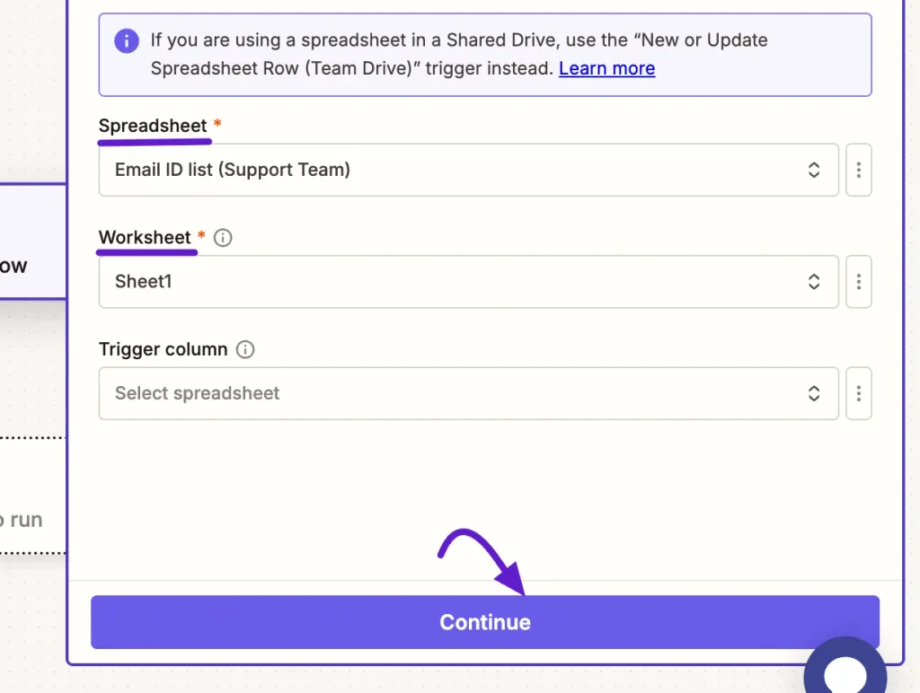 Zapier Trigger Setup