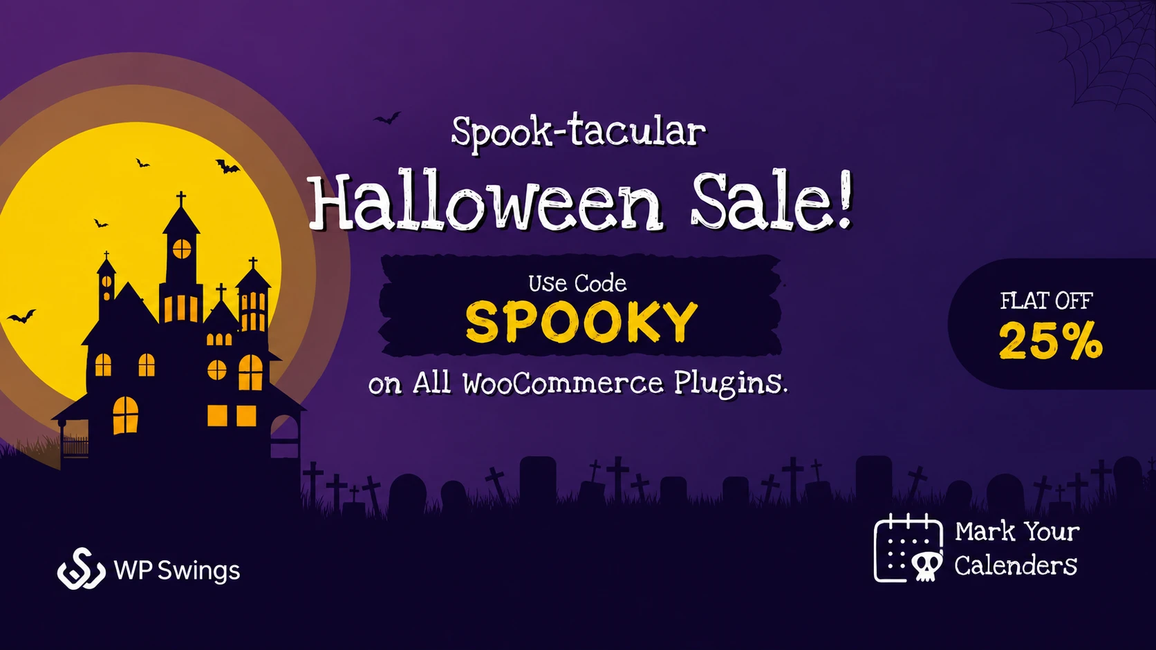 Spook tacular Halloween Sale Banner