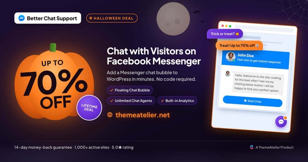 Better Chat Support Halloween Deal Details 2026