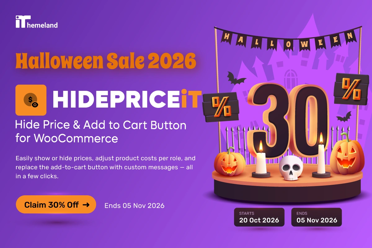 HIDEPRICEiT Halloween Deal Details 2026