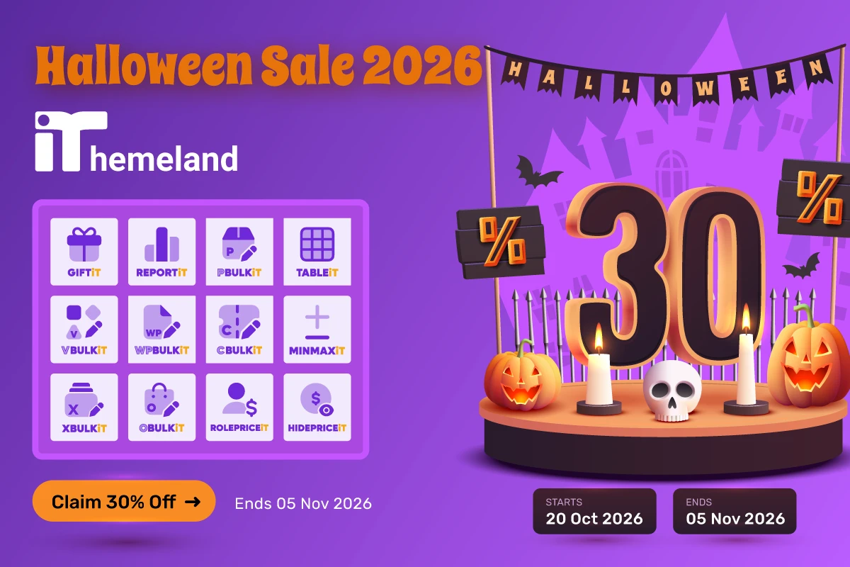 iThemeland Halloween Deal Details 2026